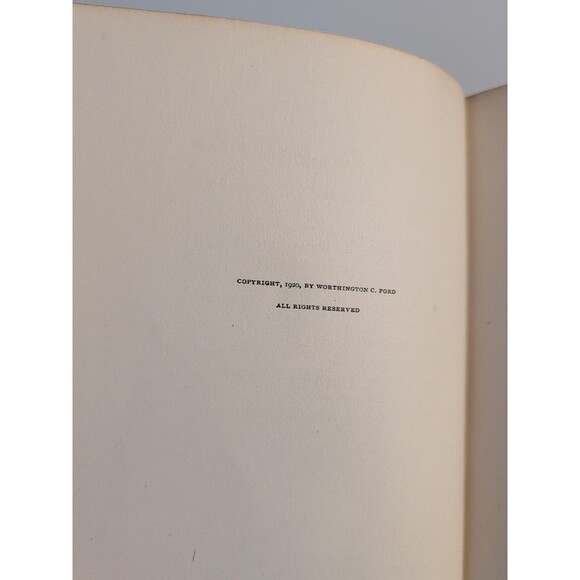 Cycle of Adams Letters 1861–1865 - Worthington Ford - 1920 HC Illustrated - Picture 15 of 16